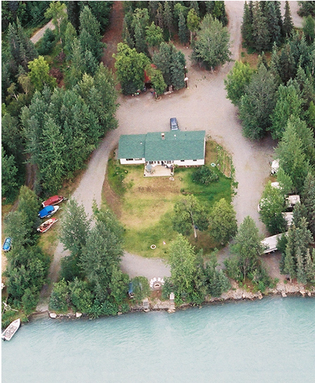 Kenai Riverfront Resort Aerial View